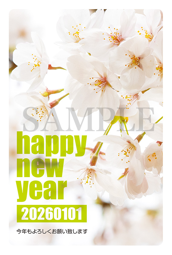 hc01 さくらの写真年賀状2026