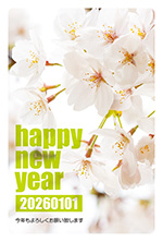 さくらの写真年賀状2026